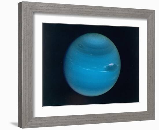 Excellent Narrow-Angle Camera Views of the Planet Neptune Taken from Voyager 2 Spacecraft-null-Framed Photographic Print