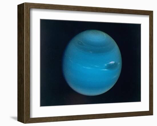 Excellent Narrow-Angle Camera Views of the Planet Neptune Taken from Voyager 2 Spacecraft-null-Framed Photographic Print