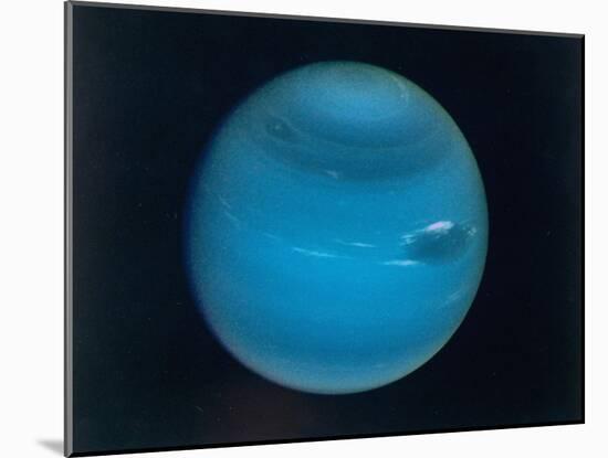 Excellent Narrow-Angle Camera Views of the Planet Neptune Taken from Voyager 2 Spacecraft-null-Mounted Photographic Print