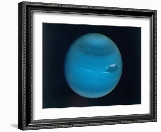 Excellent Narrow-Angle Camera Views of the Planet Neptune Taken from Voyager 2 Spacecraft-null-Framed Photographic Print