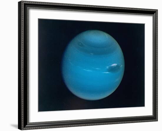 Excellent Narrow-Angle Camera Views of the Planet Neptune Taken from Voyager 2 Spacecraft-null-Framed Photographic Print