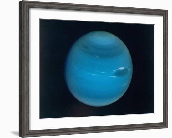 Excellent Narrow-Angle Camera Views of the Planet Neptune Taken from Voyager 2 Spacecraft-null-Framed Photographic Print