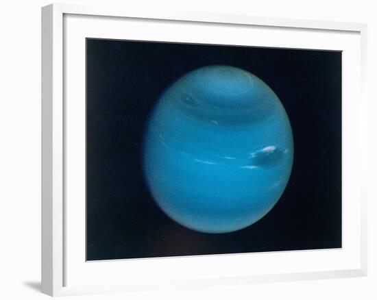 Excellent Narrow-Angle Camera Views of the Planet Neptune Taken from Voyager 2 Spacecraft-null-Framed Photographic Print