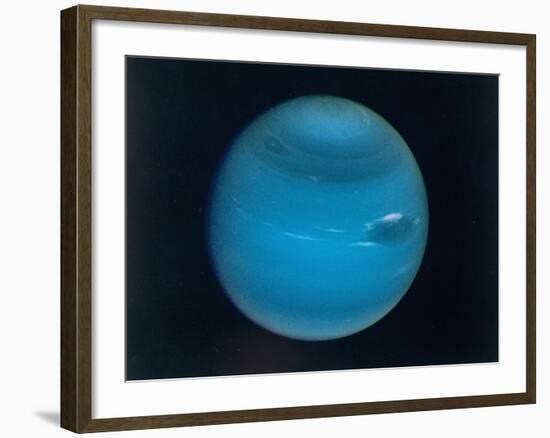 Excellent Narrow-Angle Camera Views of the Planet Neptune Taken from Voyager 2 Spacecraft-null-Framed Photographic Print