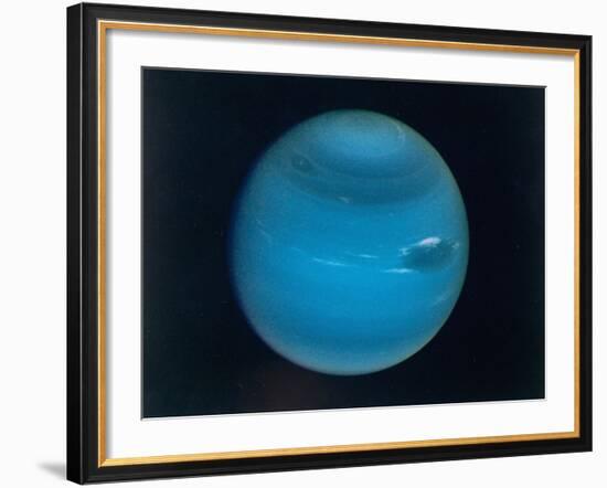 Excellent Narrow-Angle Camera Views of the Planet Neptune Taken from Voyager 2 Spacecraft-null-Framed Photographic Print