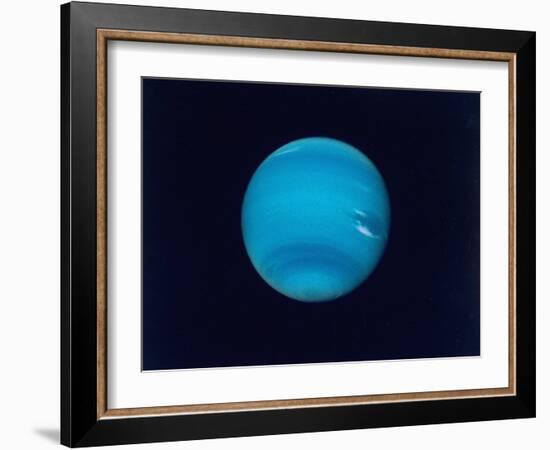 Excellent Narrow-Angle Camera Views of the Planet Neptune Taken from Voyager 2 Spacecraft-null-Framed Photographic Print
