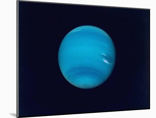 Excellent Narrow-Angle Camera Views of the Planet Neptune Taken from Voyager 2 Spacecraft-null-Mounted Photographic Print