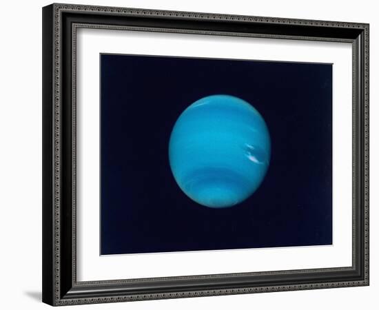 Excellent Narrow-Angle Camera Views of the Planet Neptune Taken from Voyager 2 Spacecraft-null-Framed Photographic Print