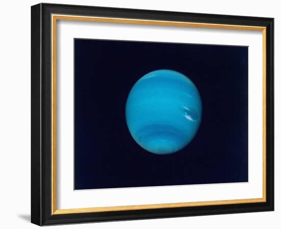 Excellent Narrow-Angle Camera Views of the Planet Neptune Taken from Voyager 2 Spacecraft-null-Framed Photographic Print