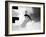 Excellent of Man Silhouetted Against Sky Doing Back Dive Off High Board-Rex Hardy Jr.-Framed Photographic Print