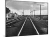 Excellent of Southern Pacific Railroad Tracks Stretching Off Into the Distance-Frank Scherschel-Mounted Photographic Print