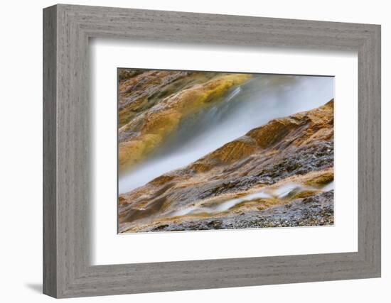 Excelsior Geyser and Grand Prismatic Spring runoff, Yellowstone National Park, Wyoming-Adam Jones-Framed Photographic Print