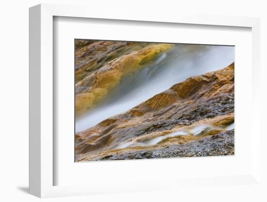 Excelsior Geyser and Grand Prismatic Spring runoff, Yellowstone National Park, Wyoming-Adam Jones-Framed Photographic Print