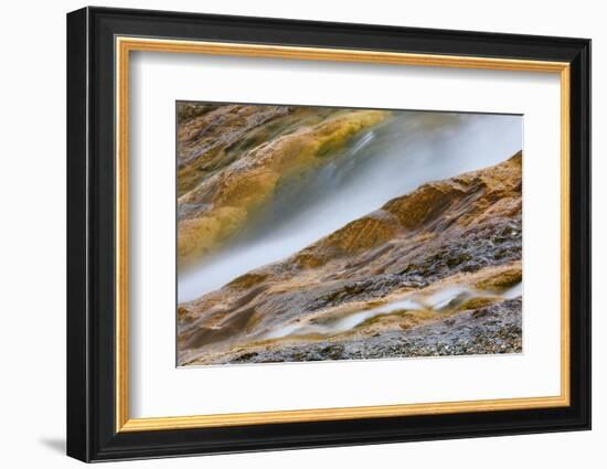 Excelsior Geyser and Grand Prismatic Spring runoff, Yellowstone National Park, Wyoming-Adam Jones-Framed Photographic Print