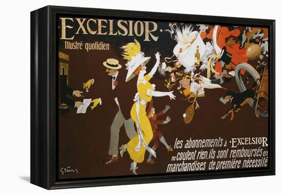Excelsior Poster-Jules-Alexandre Gr?n-Framed Premier Image Canvas