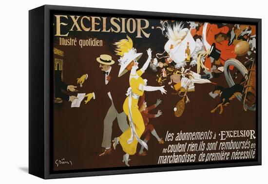 Excelsior Poster-Jules-Alexandre Gr?n-Framed Premier Image Canvas