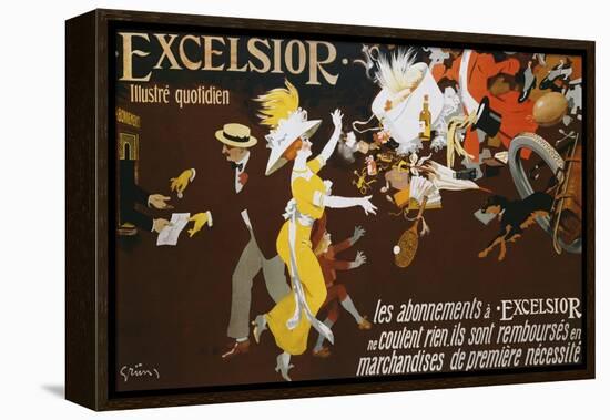 Excelsior Poster-Jules-Alexandre Gr?n-Framed Premier Image Canvas