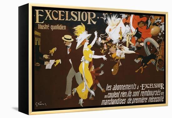 Excelsior Poster-Jules-Alexandre Gr?n-Framed Premier Image Canvas