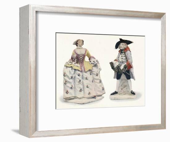 'Exceptionally Rare Bow Porcelain Figures Decorated in Colours', c1750-Unknown-Framed Giclee Print