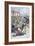 Excesses of British Soldiers in a Railway Station, 1902-null-Framed Giclee Print