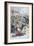 Excesses of British Soldiers in a Railway Station, 1902-null-Framed Giclee Print