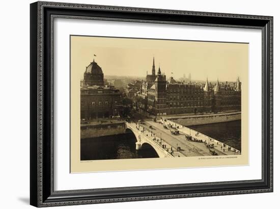Exchange Bridge and Court of Justice-Helio E. Ledeley-Framed Art Print