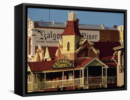 Exchange Hotel Dating from 1900, Kalgoorlie, Western Australia, Australia, Pacific-Ken Gillham-Framed Premier Image Canvas