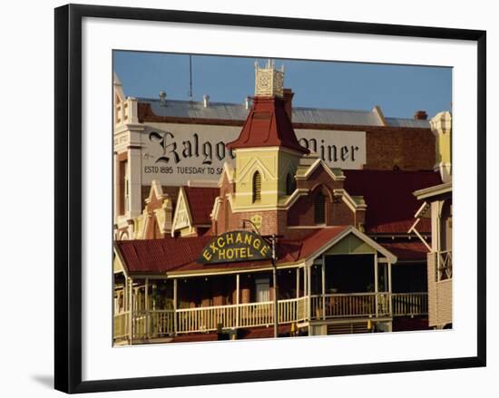 Exchange Hotel Dating from 1900, Kalgoorlie, Western Australia, Australia, Pacific-Ken Gillham-Framed Photographic Print