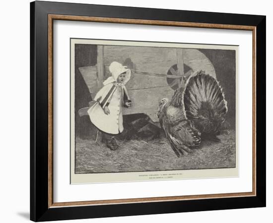 Exchanging Compliments, A Merry Christmas to You-James Elder Christie-Framed Giclee Print