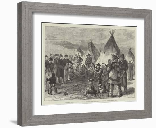 Excitement Among North American Indians-Melton Prior-Framed Giclee Print