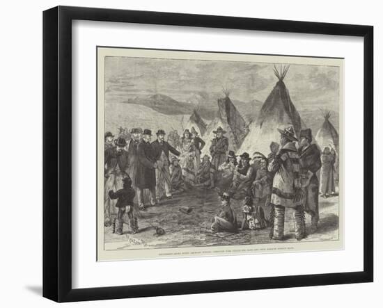 Excitement Among North American Indians-Melton Prior-Framed Giclee Print