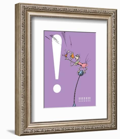 Exclamation Point (purple)-Theodor (Dr. Seuss) Geisel-Framed Art Print