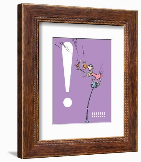 Exclamation Point (purple)-Theodor (Dr. Seuss) Geisel-Framed Art Print