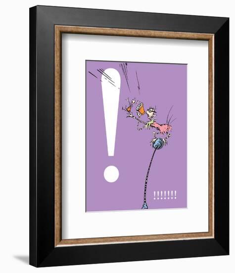 Exclamation Point (purple)-Theodor (Dr. Seuss) Geisel-Framed Art Print