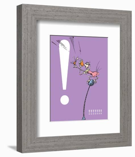 Exclamation Point (purple)-Theodor (Dr. Seuss) Geisel-Framed Art Print