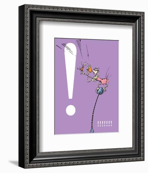 Exclamation Point (purple)-Theodor (Dr. Seuss) Geisel-Framed Art Print