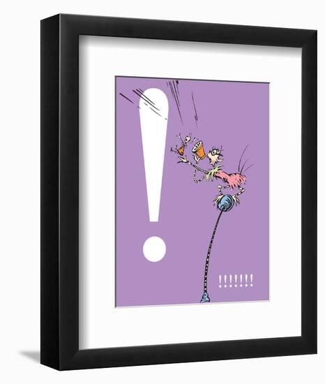 Exclamation Point (purple)-Theodor (Dr. Seuss) Geisel-Framed Art Print