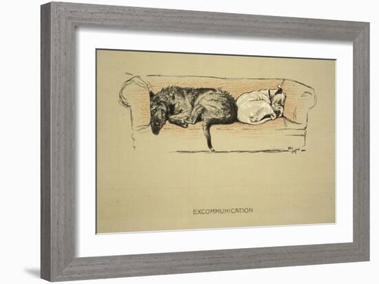 Excommunication, 1930, 1st Edition of Sleeping Partners-Cecil Aldin-Framed Giclee Print