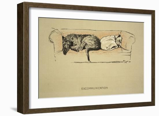 Excommunication, 1930, 1st Edition of Sleeping Partners-Cecil Aldin-Framed Giclee Print