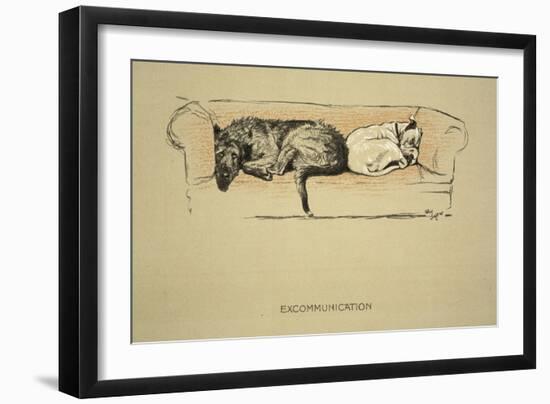 Excommunication, 1930, 1st Edition of Sleeping Partners-Cecil Aldin-Framed Giclee Print