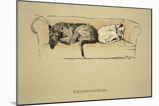 Excommunication, 1930, 1st Edition of Sleeping Partners-Cecil Aldin-Mounted Giclee Print