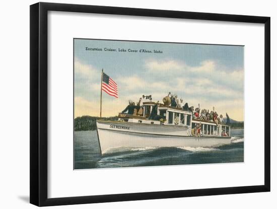 Excursion Cruiser, Lake Coeur d'Alene, Idaho-null-Framed Art Print