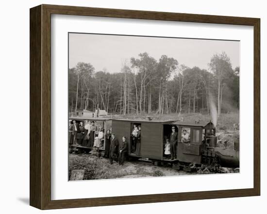 Excursion Logging Train, Harbor Springs, Mich.-null-Framed Photo