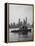 Excursion Party Tugboat with City Skyline in the Background-Lisa Larsen-Framed Premier Image Canvas