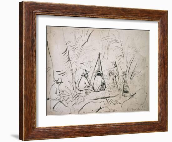 Excursion to Mont Avila, Venezuela-Camille Pissarro-Framed Giclee Print