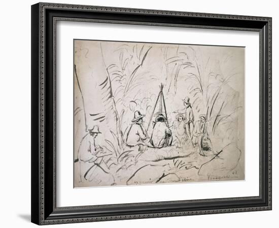 Excursion to Mont Avila, Venezuela-Camille Pissarro-Framed Giclee Print