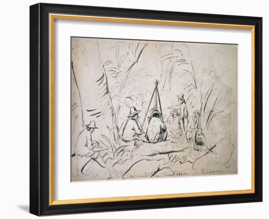 Excursion to Mont Avila, Venezuela-Camille Pissarro-Framed Giclee Print