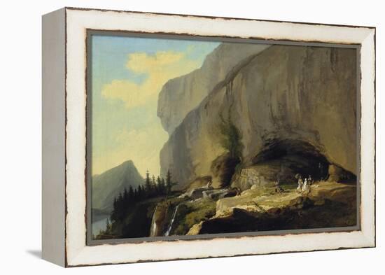 Excursion to the Cave of St. Beatus, 1776-Caspar Wolf-Framed Premier Image Canvas