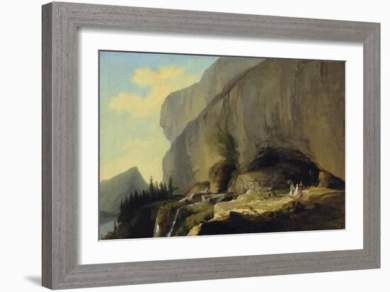 Excursion to the Cave of St. Beatus, 1776-Caspar Wolf-Framed Giclee Print