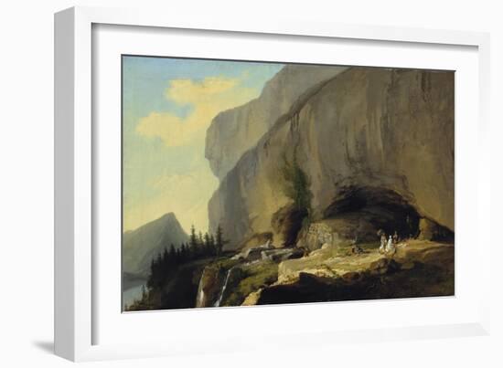 Excursion to the Cave of St. Beatus, 1776-Caspar Wolf-Framed Giclee Print